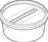 Vasi in plastica Microbox Round 50L, forma rotonda, PP trasparente, cap.300 ml, dim.110x97x50 (LxLxH mm) per coltura tessuti vegetali, coperchio ermetico e striscia traspirante tipo "L" bianca, Sterili (330 coperchi + 330 vasi)  