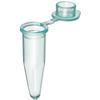 0.2ml PCR tubes, flat cap, thin walled, natural, certified DNase/RNase free, sterile (1000 tubes, 10 bags x 100 tubes)