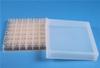 Scatola per congelamento, polipropilene (PP), 144 posti (12x12), per microprovette e strip PCR 0.2 mL, colore neutro, griglia rigida con codice alfanumerico, coperchio trasparente, dim. 130 x 130 x 32 mm
