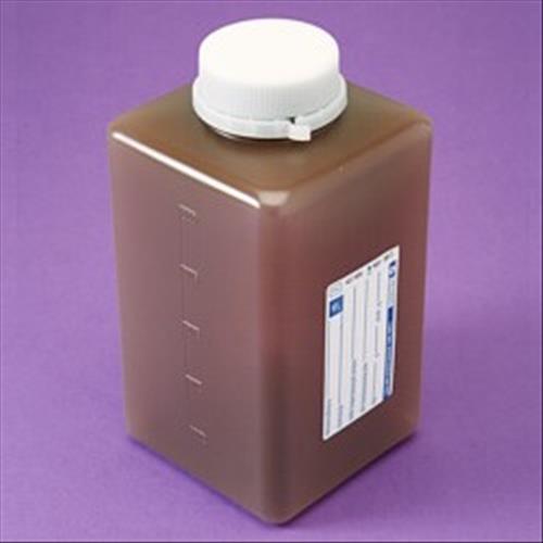 Bottiglie in PP ambra per campionamento acque, graduate, sterili con Na Tiosolfato vol.250  mL, confezione singola (216 pz)