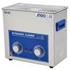 Bagno ad ultrasuoni analogico AU-65, vol. 6.5 Litri, temp. +80 °C, completo di cestello e coperchio, ultrasuoni 40 KHz, timer, dim.300x150x150 mm (LxpxA)