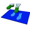 Tappetini decontaminanti adesivi con trattamento antimicrobico, 30 strati, in polietilene PE a bassa densità, dim. 91x114 cm, pellicola adesiva acrilica, colore blu (8 x 30 strati)