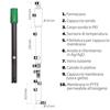Sonda ossigeno disciolto per edge con sensore di temperatura incorporato