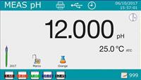 pHmetro da banco digitale mod. pH80, display LCD retroilluminato, pH 0,00...14,00 (0,001pH),completo elettrodo pH vetro XS STANDARD. Cavo S7/BNC, sonda di temperatura NT 55, soluzioni tampone  pH 7 e pH 4, stativo porta elettrodo