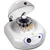 Microcentrifuga da banco Combispin con funzione vortex. Velocità max. 2400rpm/700Xg. Funzionamento in continuo o ad impulsi. Autostop. Completa di rotore 12x1.5ml tipo eppendorf, rotore 12x0.5ml, 12x0.2ml PCR.