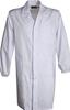 Camice uomo da laboratorio colore bianco taglia L grande, polsi con elastico, 100% cotone 160 gr/mq, UNI EN340:40, DPI 1a categoria