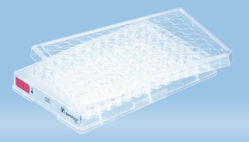 Piastre 96 pozzetti TC, polistirene (PS), trattato per colture cellulari in adesione, fondo conico, sterili singolarmente, apirogene(50 pz)