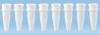 Strisce di 8 microprovette per PCR, High profile, bianco, base conica, Polipropilene (PP), senza tappo, certificate DNAse/RNAse free (120 pz)