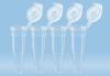 Strisce di 4 microprovette per PCR, High profile, trasparente, base conica, Polipropilene (PP), con tappi attaccati, certificate DNAse/RNAse free (120 pz)
