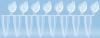 Strisce di 8 microprovette per PCR, Low profile, trasparente, base conica, Polipropilene (PP), con tappi attaccati, certificate DNAse/RNAse free (12 pz)