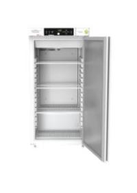 Congelatore verticale da laboratorio GRAM Biobasic RF310, capacità 218 Litri, temp. range -5°C -25°C, display digitale, allarmi acustici e visivi, porta cieca, 4 ripiani, sistema ventilazione, sbrinamento automatico, con ruote dim.595 x 640 x 1220 mm 