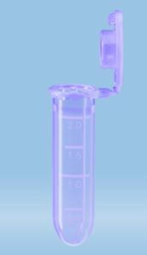 Microprovetta singola per PCR, 2 ml, viola, Polipropilene (PP), tappo piatto SafeSeal, (480 pz)