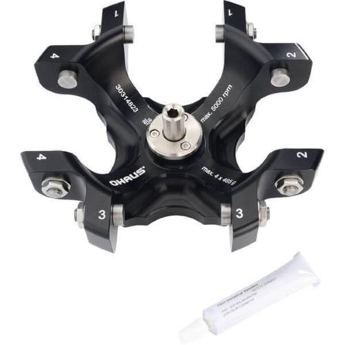 Rotore oscillante, 4 x 100 ml, R-S4X100/5MIS, velocita max. 5.000 rpm ( max 4.080 xg)