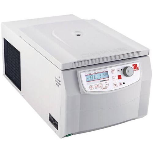 Centrifuga refrigerata da banco OHAUS FC5718R, capacità 4 x 200 mL, range velocita 200 - 18.000 rpm (max 23.542 xg), 99 programmi meorizzabili, display LCD 2 linee, 10/10 curve di accelerazione/decellerazione