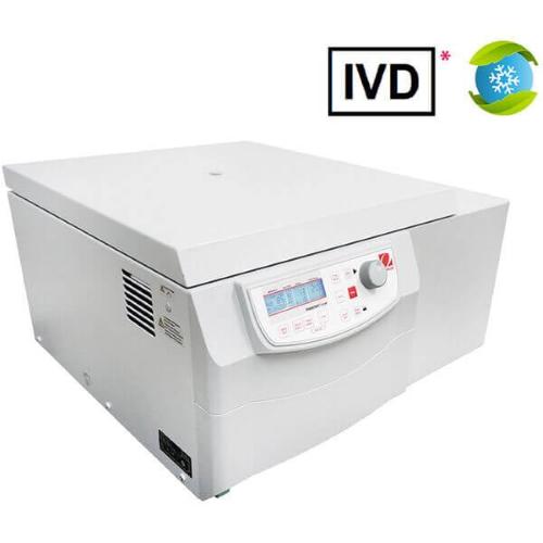 Centrifuga refrigerata da banco OHAUS MultiPro FC5916R IVD, capacità 4 x 750 mL, range velocita 200 - 16.000 rpm (max. 26.331 xg), 99 programmi, 10 curve acc/dec, display LCD 2 retroilluminato