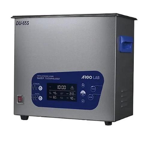 Bagno ad ultrasuoni digitale DU-65S, vol. 6.5 Litri, temp. +80 °C, display luminoso, completo di cestello e coperchio, ultrasuoni 40 KHz, timer, dim.300x150x150 mm (LxpxA)