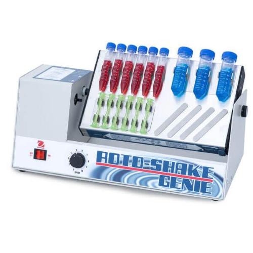 Multi-mode rotator genie mod. RT22(SI-1102EU), velocita oscillazione 10 - 70 rpm, velocita rotazione 1 - 35 rpm, controllo tattile, portata max 4.5 kg, angolo inclinazione 10°,  piattaforma 305 x 305 mm, timer 1 s - 5.999 min, analogico 