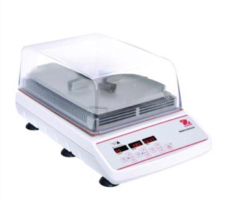 Agitatore di incubazione per carichi leggeri ISLDMPHDG, velocita 100 - 1200 rpm, orbita 3 mm, gamma temp. 5°C sotto ambiente - 65°C, portata 4 Micropiastre o 2 Racks per Micro-provette, controllo digitale, timer 1 sec-9.600 min, motore Brushless DC