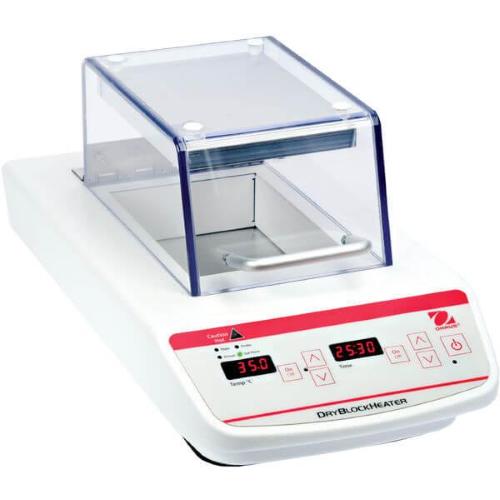 Termoblocco a secco a 2 blocchi HB2DGHL, stabilita ±0.2°C, gamma temp. 5°C ambiente - 100°C, tempo di riscaldamento 16 min, controllo digitale, timer 1 sec-9.999 min
