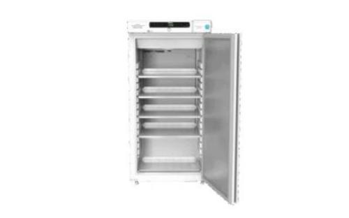 Congelatore verticale da laboratorio GRAM BioCompact ll RF310 LG 10, capacità 218 Litri, temp. -5°C -25°C, display digitale, allarmi acustici e visivi, porta cieca, 4 ripiani, sistema ventilazione, sbrinamento automatico, dim.139x59.5x64 cm