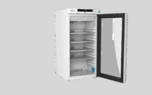 Frigorifero da laboratorio GRAM BioCompact ll RR310 LG 11, capacità 218 litri, temp. +2°C +20°C, display digitale, sistema ventilazione forzata, porta in vetro, allarmi acustici e visivi, dim. 139x59.5x64 cm