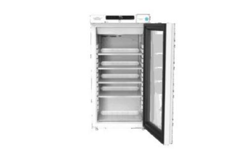 Frigorifero da laboratorio GRAM BioCompact ll RR310 LG 11, capacità 218 litri, temp. +2°C +20°C, display digitale, sistema ventilazione forzata, porta in vetro, allarmi acustici e visivi, dim. 139x59.5x64 cm