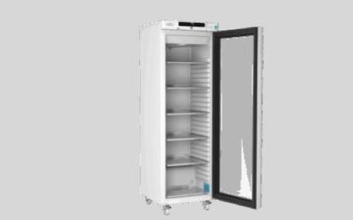 Frigorifero da laboratorio GRAM BioCompact ll RR410 LG 11, capacità 346 Litri, temp. +2°C +20°C, display digitale, allarmi acustici visivi, porta in vetro, 6 ripiani, sistema ventilazione, sbrinamento automatico, rum.33.7dB, dim.197.6x59.5x64 cm
