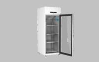 Frigorifero da laboratorio GRAM BioCompact ll RR610 LG 11, capacità 586 litri, temp. -25°C -5°C, display digitale, sistema ventilazione forzata, porta in vetro, allarmi acustici visivi, rum.48.6 db, dim.207.5x69.5x87.5 cm