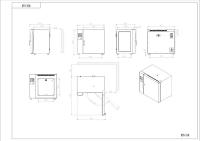 Stufa TCN 115 NEW a convezione naturale,vol.115 Litri, Campo di lavoro: +5-+300°C, Display a LCD retroilluminato, Scarico dati e registrazione tramite chiave USB, 10 programmi memorizzabili, Allarmi visivi ed acustici
