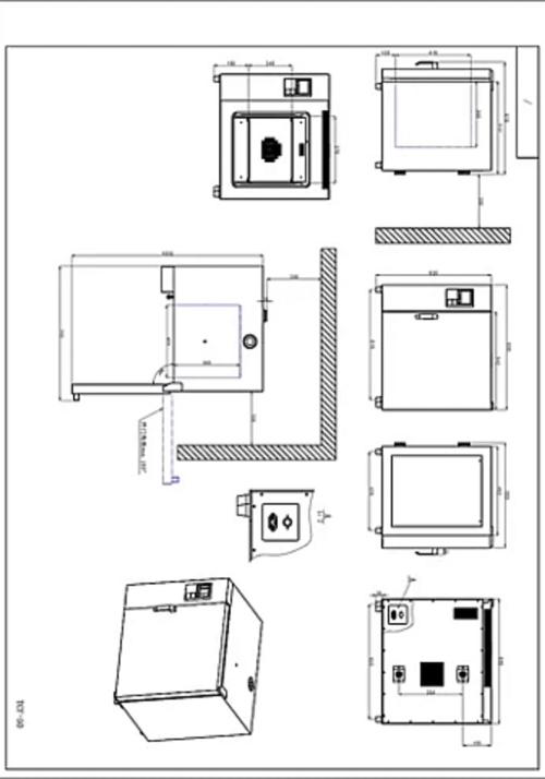 Stufa TCF 50 SUPER NEW a convezione forzata, vol. 50 Litri, Campo di lavoro: +10-+300°C, Display a LCD retroilluminato, Scarico dati e registrazione tramite chiave USB, 10 programmi memorizzabili, Allarmi visivi ed acustici