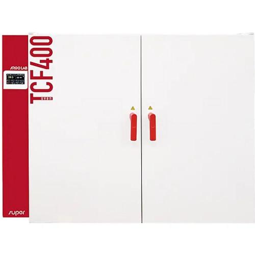 Stufa TCF 400 SUPER NEW a convezione forzata, vol. 400 Litri, Campo di lavoro: +10-+300°C, Display a LCD retroilluminato, Scarico dati e registrazione tramite chiave USB, 10 programmi memorizzabili, Allarmi visivi ed acustici