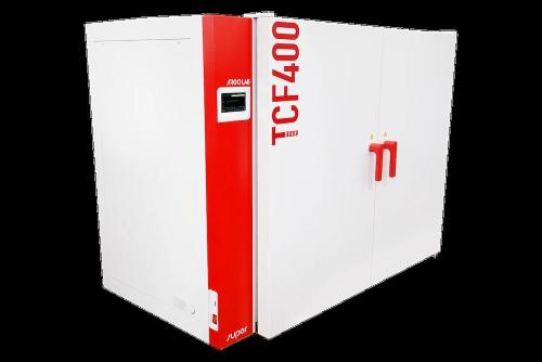 Stufa TCF 400 SUPER NEW a convezione forzata, vol. 400 Litri, Campo di lavoro: +10-+300°C, Display a LCD retroilluminato, Scarico dati e registrazione tramite chiave USB, 10 programmi memorizzabili, Allarmi visivi ed acustici