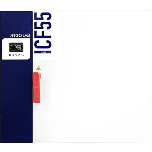 Incubatore ICF 55 NEW a ventilazione forzata, vol. 55 Litri, Campo di lavoro: +5-+80°C, Display LCD retroilluminato, scarico e registrazione dati tramite USB, Allarmi visivi ed acustici 