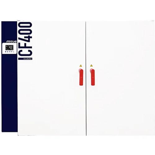 Incubatore ICF 400 NEW a ventilazione forzata, vol. 400 Litri, Campo di lavoro: +5-+80°C, Display LCD retroilluminato, scarico e registrazione dati tramite USB, Allarmi visivi ed acustici 