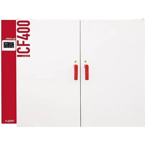 Incubatore ICF 400 SUPER NEW a ventilazione forzata, vol. 400 Litri, Campo di lavoro: +5-+80°C, Display LCD retroilluminato, scarico e registrazione dati tramite USB, Allarmi visivi ed acustici 