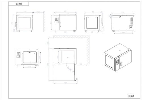 Incubatore ICN 200 SUPER NEW a convezione naturale, vol. 200 Litri, Campo di lavoro: +5-+70°C, Display LCD retroilluminato, scarico e registrazione dati tramite USB, Allarmi visivi ed acustici 