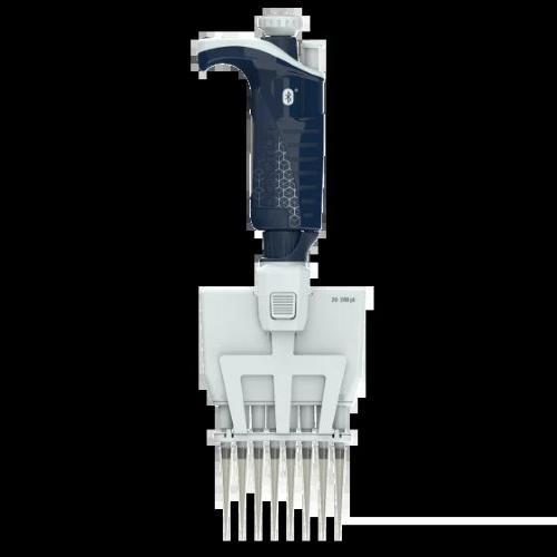 Micropipetta multicanale a volume variabile elettronica Gilson Pipetman M connected tipo P8x200M, 8 canali, range 20-200 µl