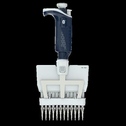 Micropipetta multicanale a volume variabile elettronica Gilson Pipetman M connected tipo P12x10M, 12 canali, range 0.5-10 µl