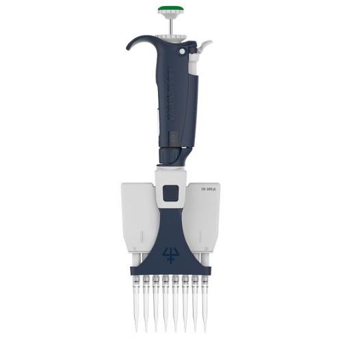 Micropipetta multicanale a volume variabile Gilson Pipetman L Multicanale tipo P8x300L con anelli a V, 8 canali, range 20-300 µl