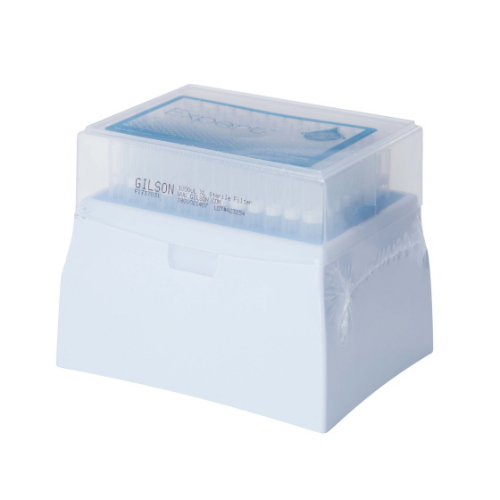 Puntali con filtro XL PIPETMAN EXPERT range 50 - 1250 µL, DNAse/RNAse/Pirogeni free, bassa ritenzione, sterili in rack 4x96 (384 pz)