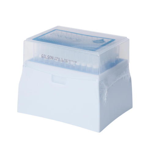 Puntali con filtro XL PIPETMAN EXPERT range 50 - 1250 µL, DNAse/RNAse/Pirogeni free, bassa ritenzione, sterili in rack 32x96 (3072 pz)