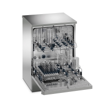 Lavavetrerie da laboratorio GWF16-SC-000, con seconda pompa peristaltica,con condensatore di vapore, lavaggio fino a 95°C, porta a battente in acciaio, display LCD, 20 programmi disponibili + 20 customizzabili