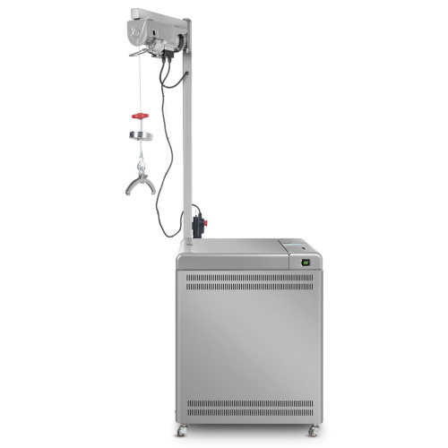 Autoclave verticale da laboratorio VLS100GCSVF, capacita 100 L, campo temperatura 60-136 °C, con raffreddamento rapido, pompa del vuoto,sist. contropressione porta a battente in acciaio inox, display LCD, 20 programmi standard + 20 customizzabili + 2 test