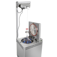 Autoclave verticale da laboratorio VLS100G, capacita 100 L, campo temperatura 60-136 °C, porta a battente in acciaio inox, display LCD, 20 programmi standard + 20 customizzabili