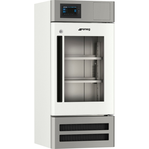 Frigorifero professionale Smeg Evolution FV15G1EVO, capacita 150 L, range temperatura +2/+12 °C, con porta in vetro, display touch screen LED, allarme sonoro e visuale