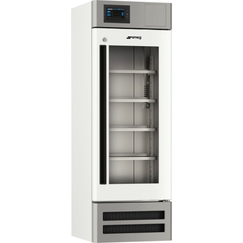 Frigorifero professionale Smeg Evolution FV25G1EVO, capacita 250 L, range temperatura +2/+12 °C, con porta in vetro, display touch screen LED, allarme sonoro e visuale