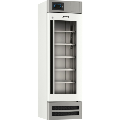 Frigorifero professionale Smeg Evolution FV30G1EVO, capacita 300 L, range temperatura +2/+12 °C, con porta in vetro, display touch screen LED, allarme sonoro e visuale