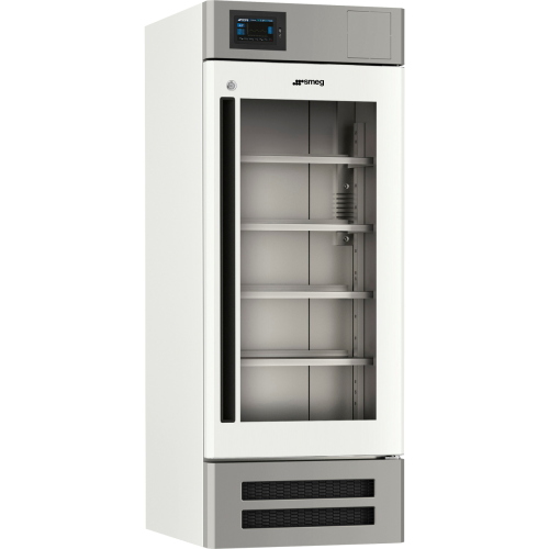 Frigorifero professionale Smeg Evolution FV45C1EVO, capacita 450 L, range temperatura +2/+12 °C, con porta in vetro, display touch screen LED, allarme sonoro e visuale