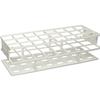 Portaprovette in plastica rigida ad alta resistenza XL, 24 posti, per provette Ø 30 mm (3 x 8), colore bianco, autoclavabile (1 pz)