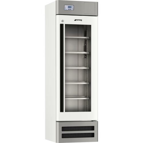 Frigorifero professionale Smeg Basic FV30G1A, capacita 300 L, range temperatura +2/+12 °C, con porta in vetro, display LCD, allarme sonoro e visuale